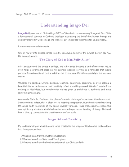 Imago Dei: Created to Create