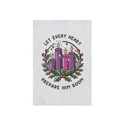 Advent Garden Flag: Let Every Heart Prepare Him Room