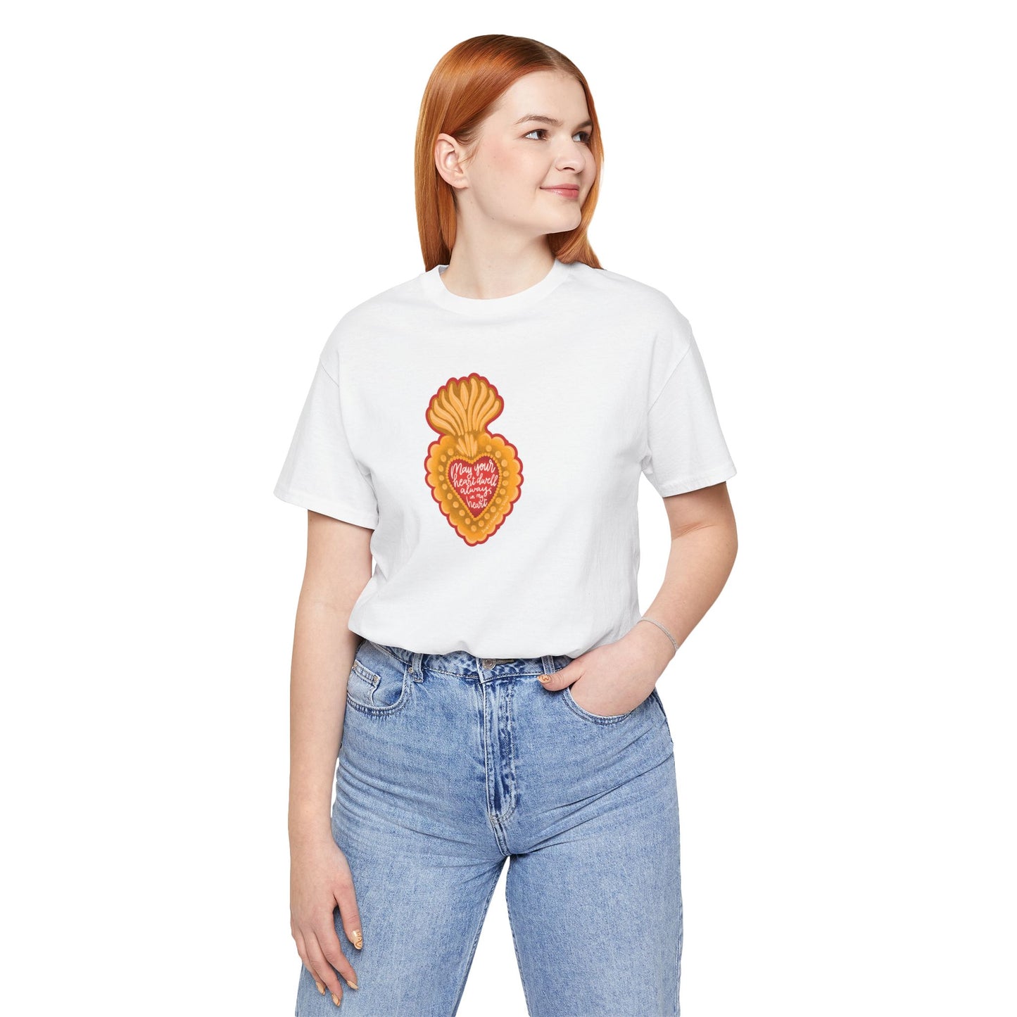 May Your  Heart Dwell Always In My Heart Unisex Jersey Short Sleeve Tee