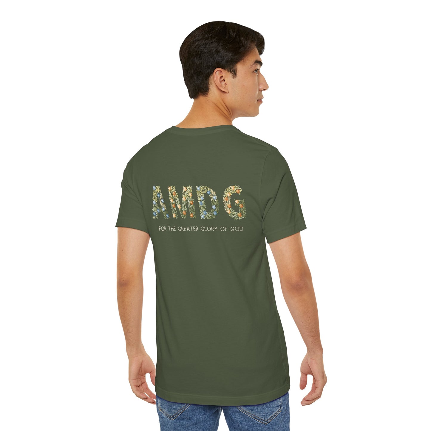 AMDG Floral T-Shirt