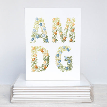 AMDG Ad Majorem Dei Gloriam Blank Note Card Set