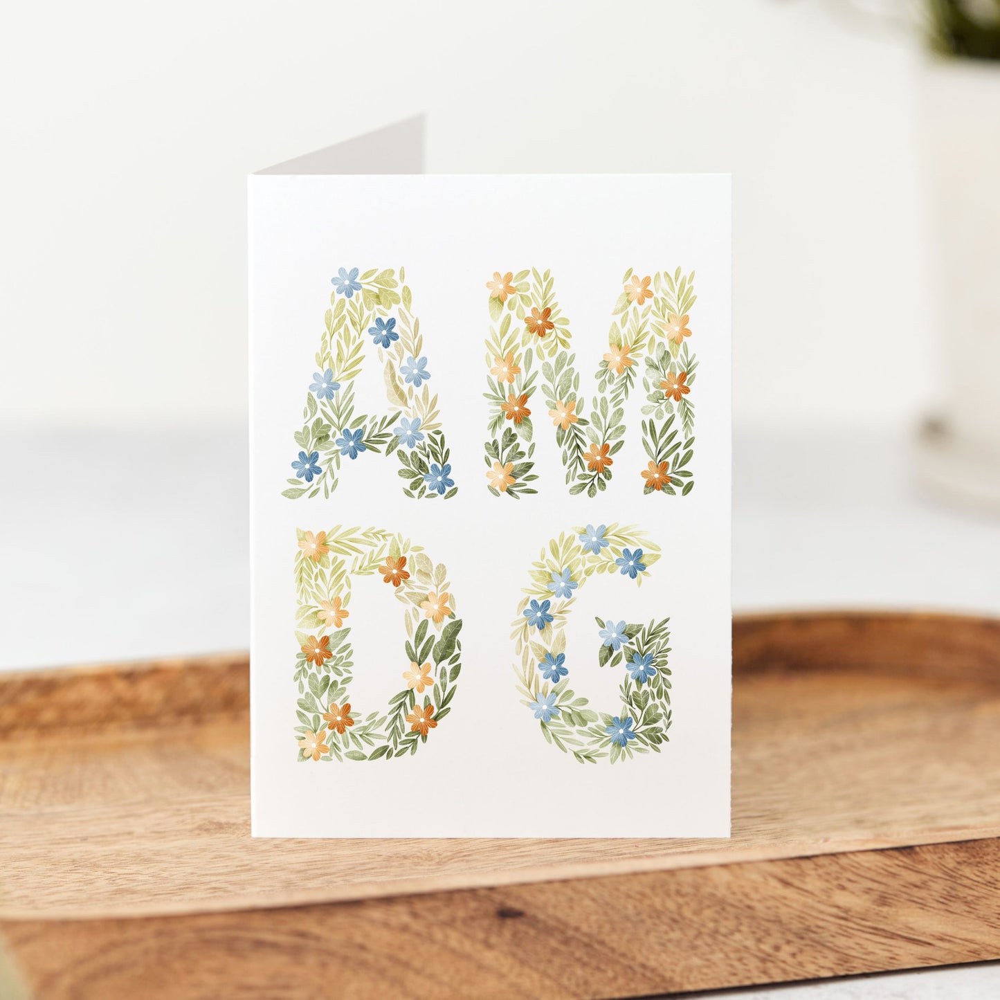 AMDG Ad Majorem Dei Gloriam Blank Note Card Set