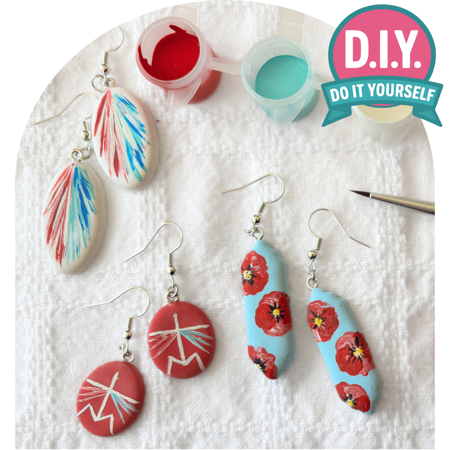 Catholic Crafts Divine Mercy Earring Kit