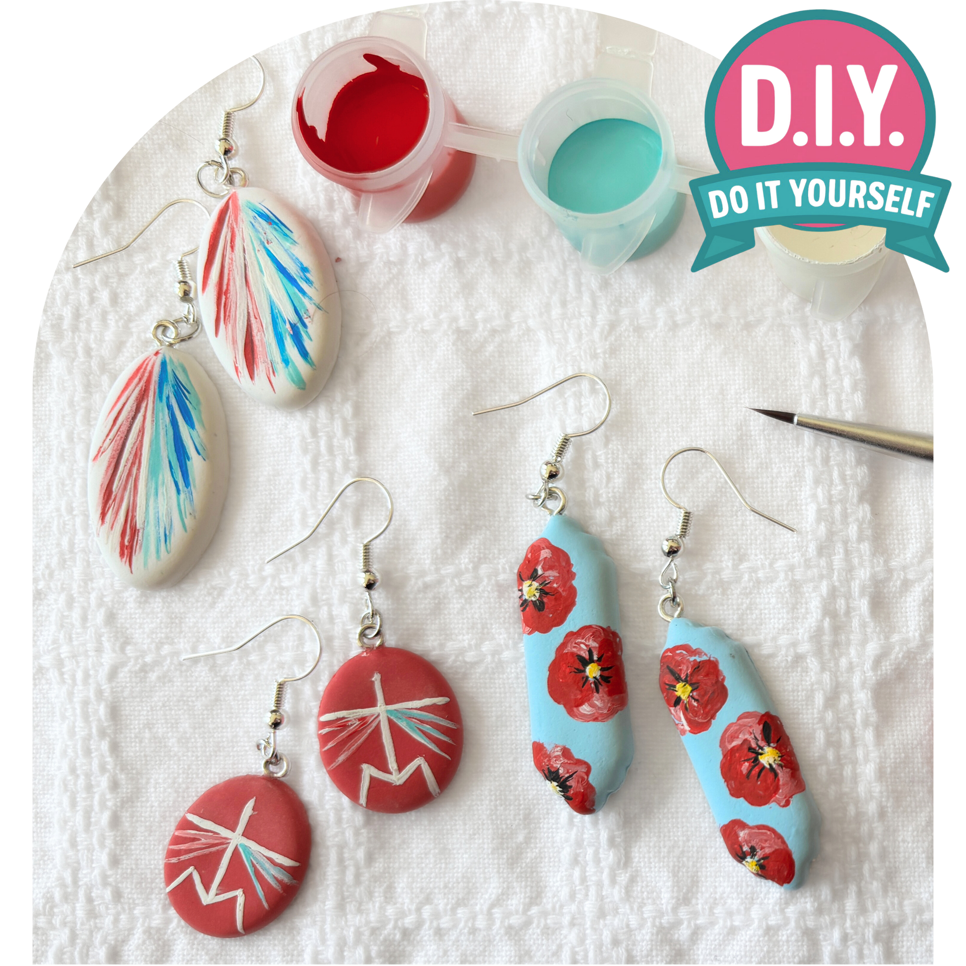 Catholic Crafts Divine Mercy Earring Kit