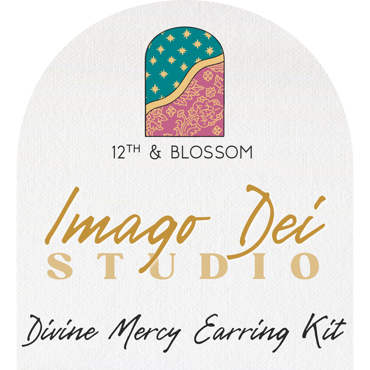 Catholic Crafts Divine Mercy Earring Kit