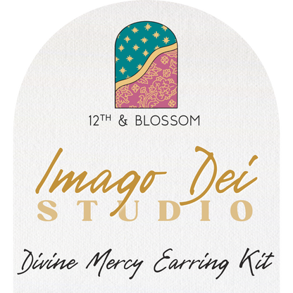 Catholic Crafts Divine Mercy Earring Kit