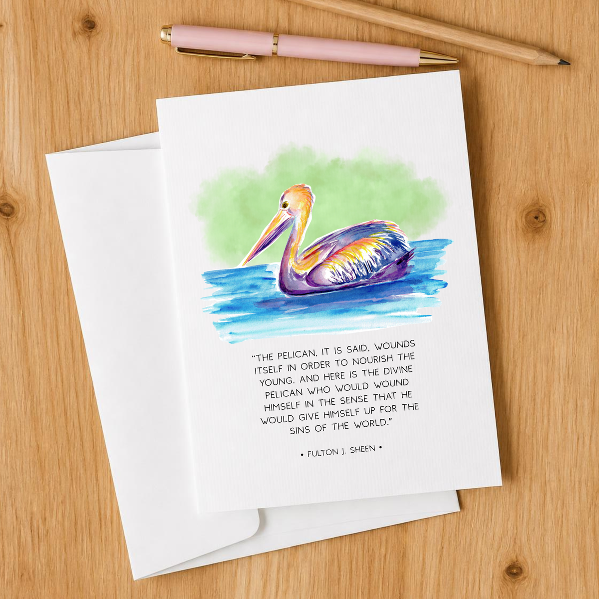 Fulton J. Sheen Pelican Blank Notecards Set of 10