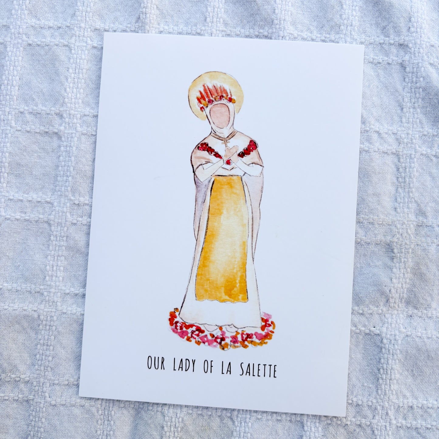 Our Lady of La Salette Earrings and Print