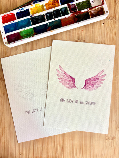 Watercolor Outlines - September Marian Titles