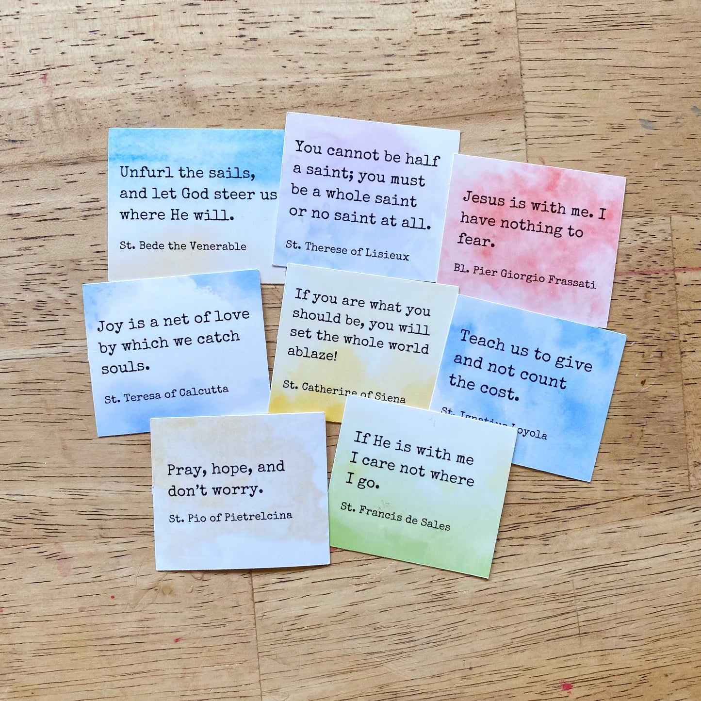 Sticker Set - Saintly Quotes