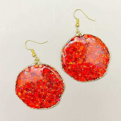 Earrings - Divine Light (Red)