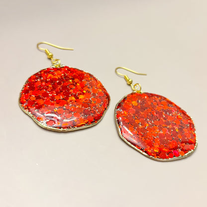 Earrings - Divine Light (Red)