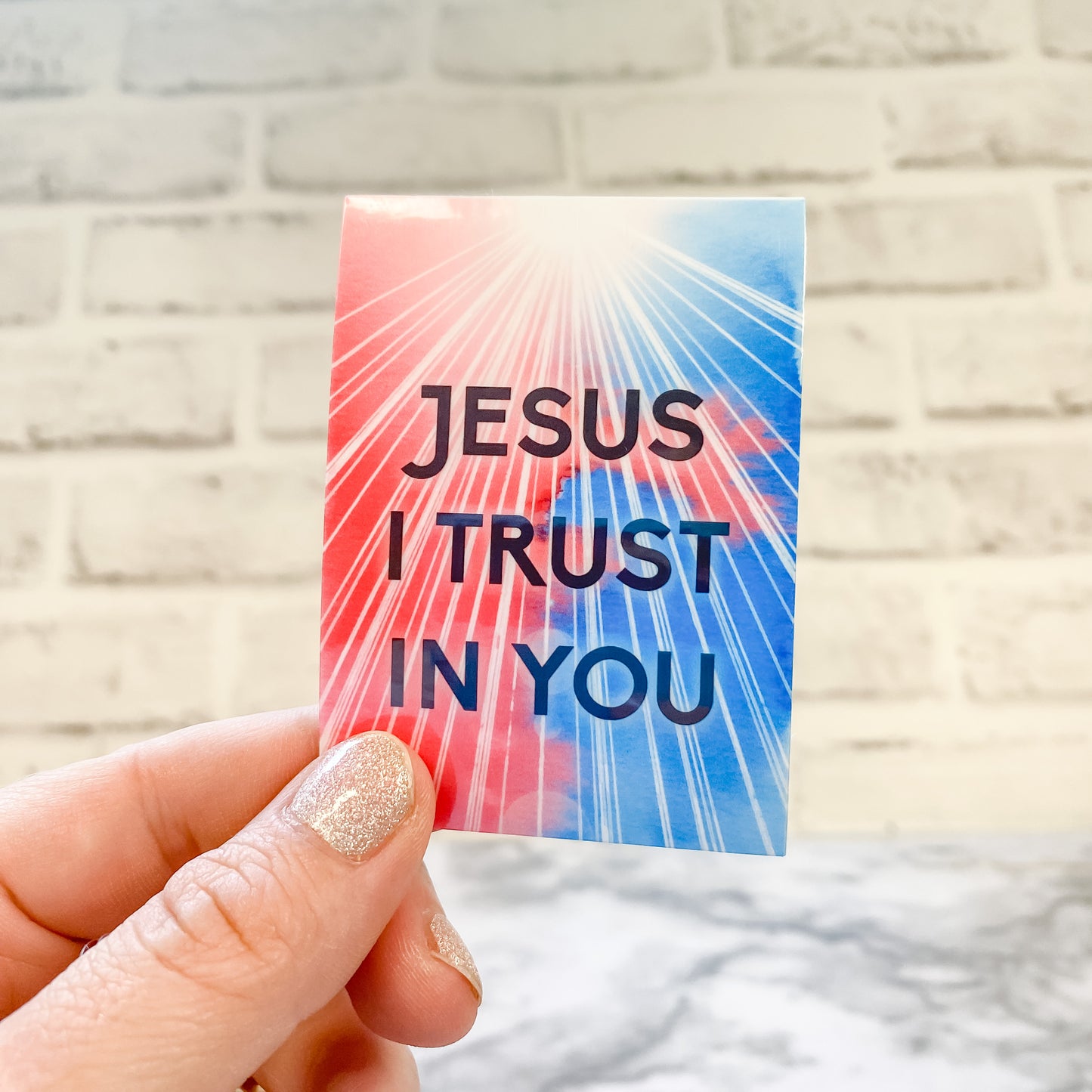 Sticker - Divine Mercy - Jesus I Trust In You