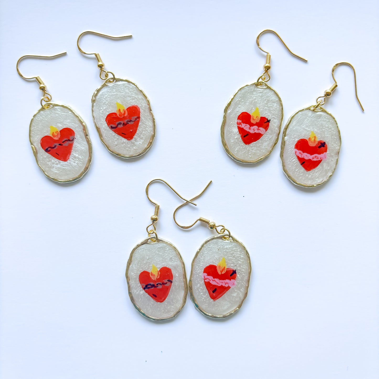 Earrings - Sacred Heart / Immaculate Heart