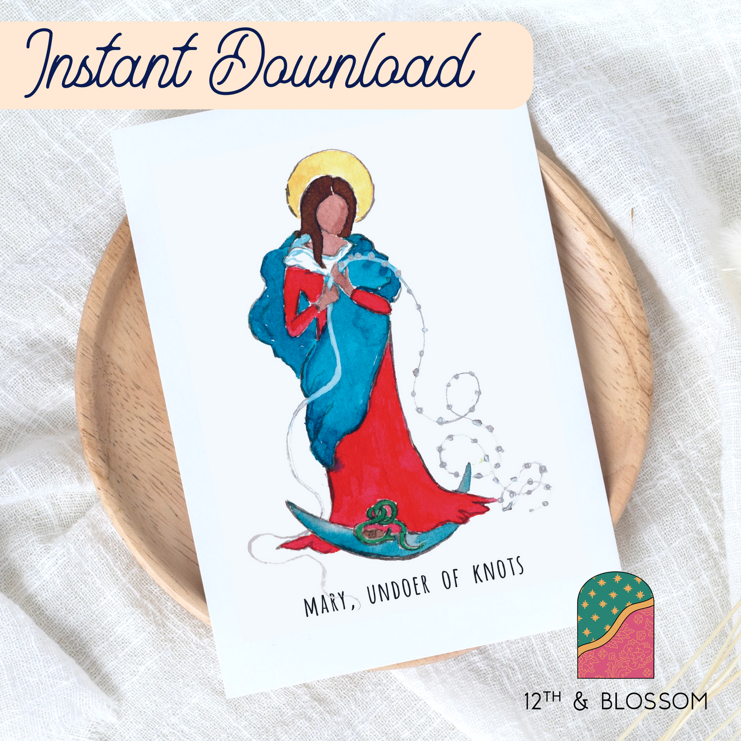 Instant Download - Mary, Undoer of Knots