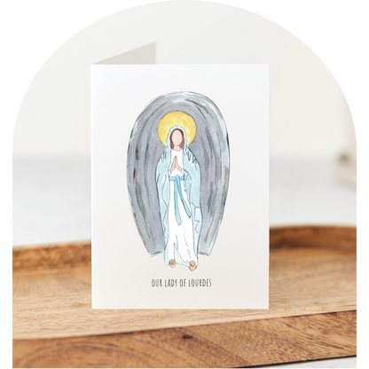Our Lady of Lourdes Folded Notecards - Boxed Set of 10