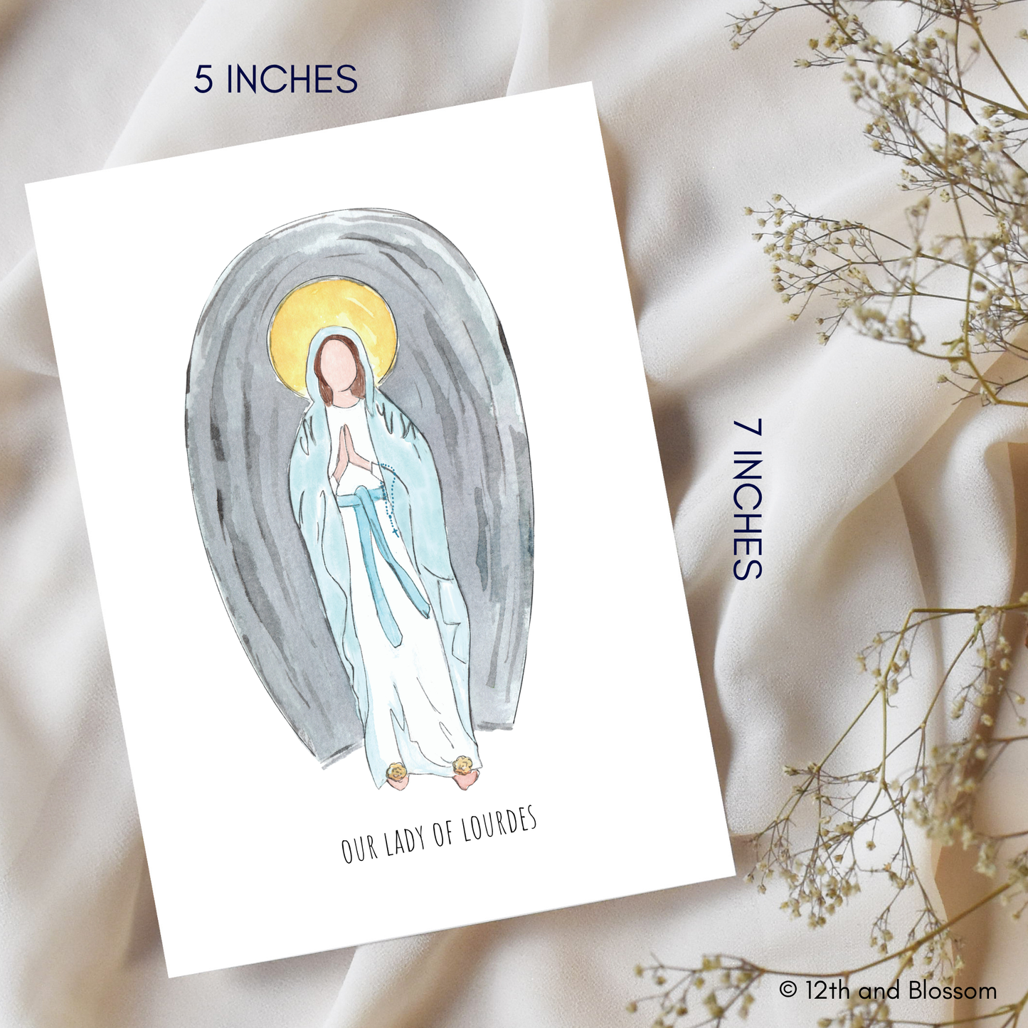Our Lady of Lourdes Art Print