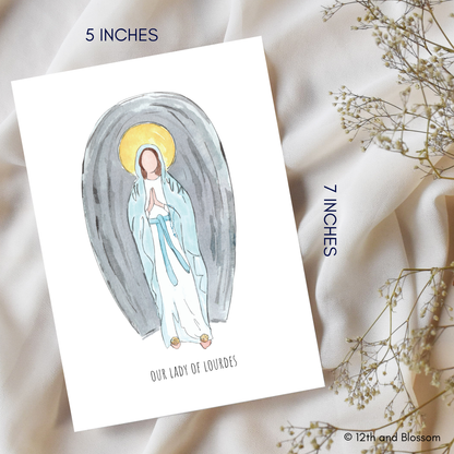 Our Lady of Lourdes Art Print