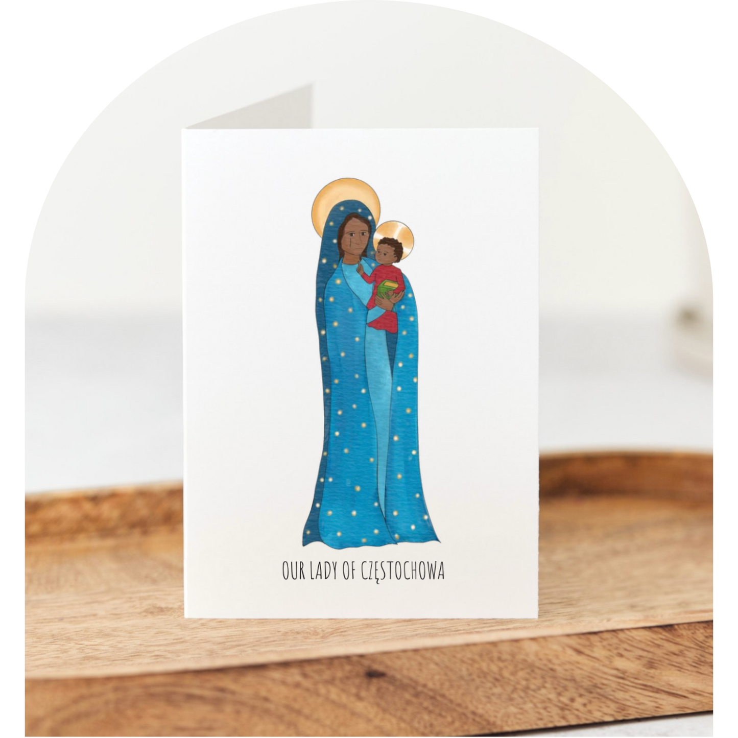 Our Lady of the Czestochowa Blank Notecards Set of 10