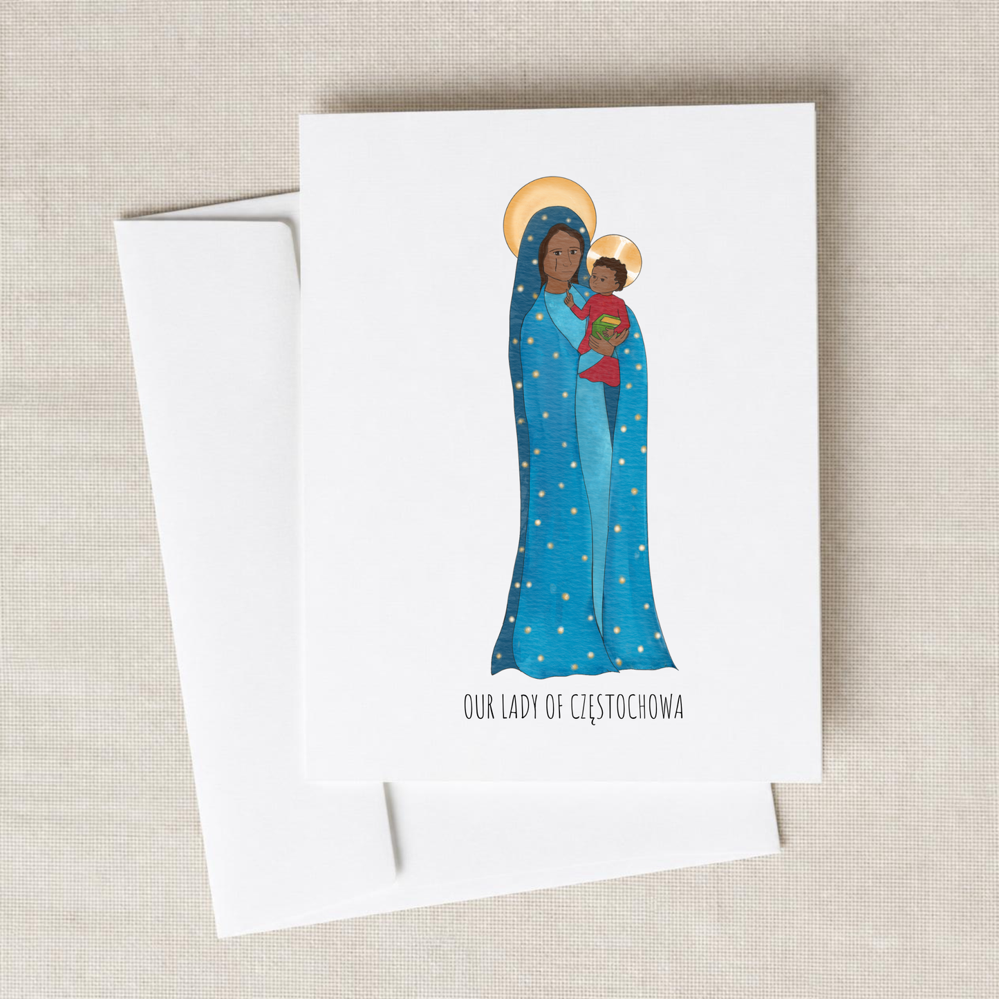 Our Lady of the Czestochowa Blank Notecards Set of 10