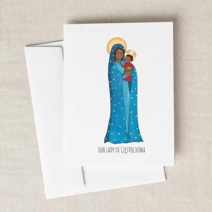 Our Lady of the Czestochowa Blank Notecards Set of 10