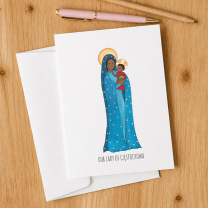 Our Lady of the Czestochowa Blank Notecards Set of 10