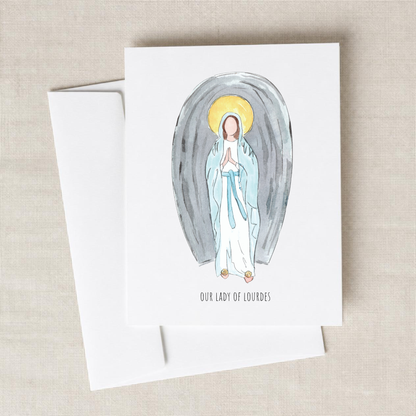 Our Lady of Lourdes Folded Notecards - Boxed Set of 10