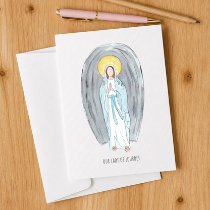Our Lady of Lourdes Folded Notecards - Boxed Set of 10