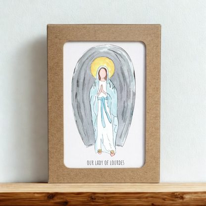 Our Lady of Lourdes Folded Notecards - Boxed Set of 10