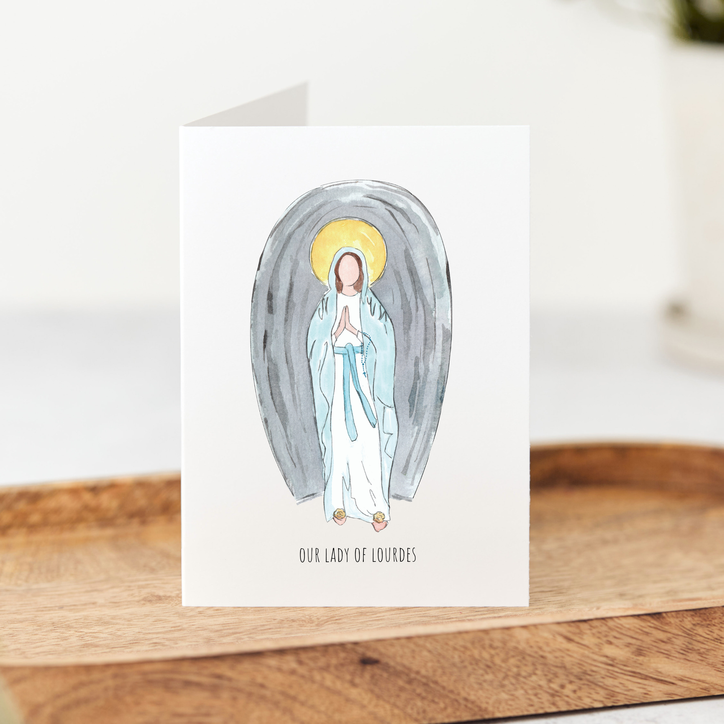 Our Lady of Lourdes Folded Notecards - Boxed Set of 10