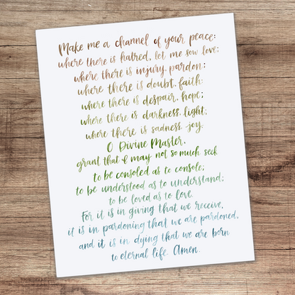 Art Print - Prayer of St. Francis