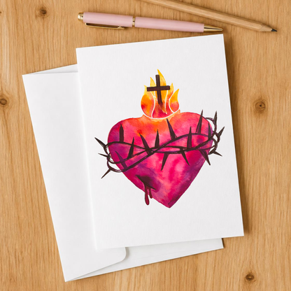 Sacred Heart Blank Notecards Set of 10