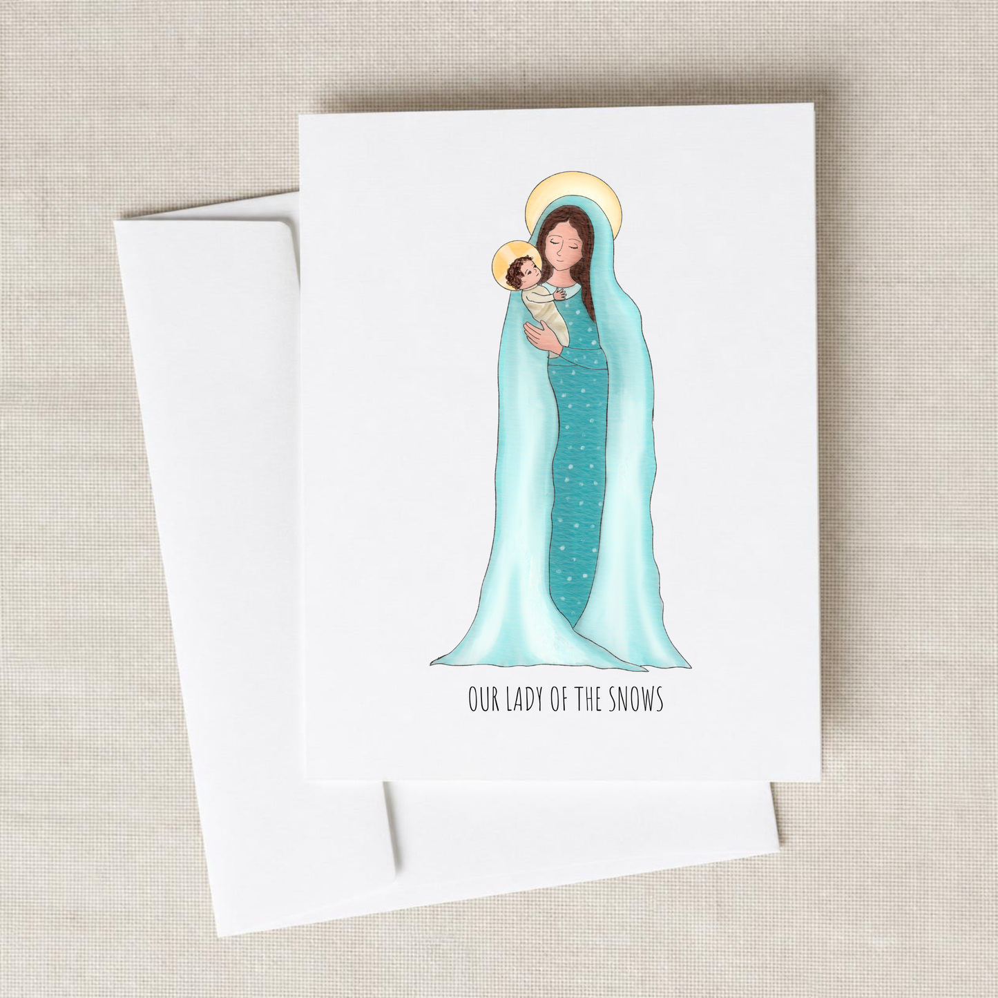 Our Lady of the Snows Blank Notecards Set of 10