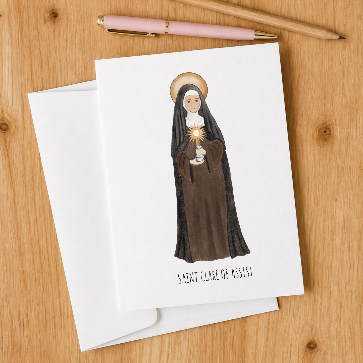 Saint Clare Blank Notecards Set of 10