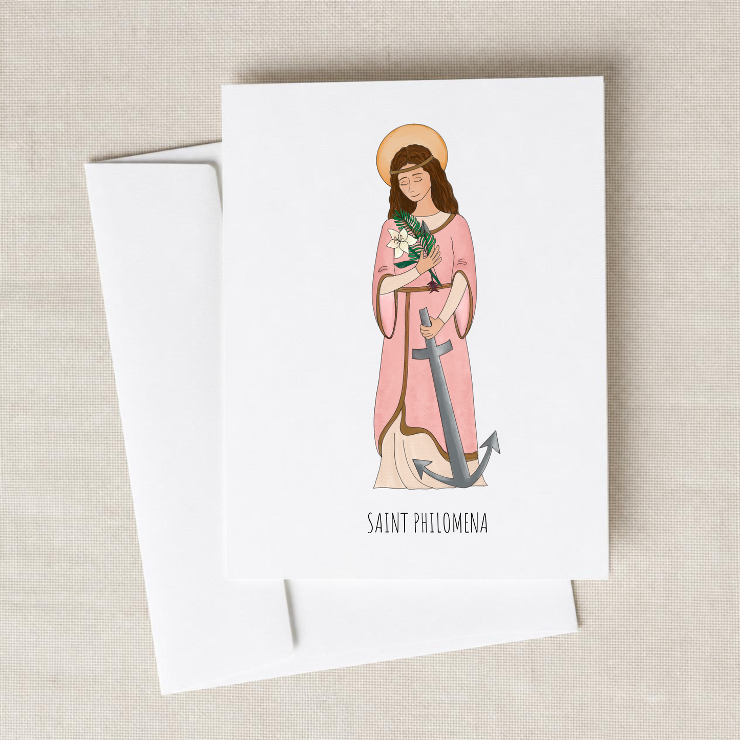 Saint Philomena Blank Notecards Set of 10