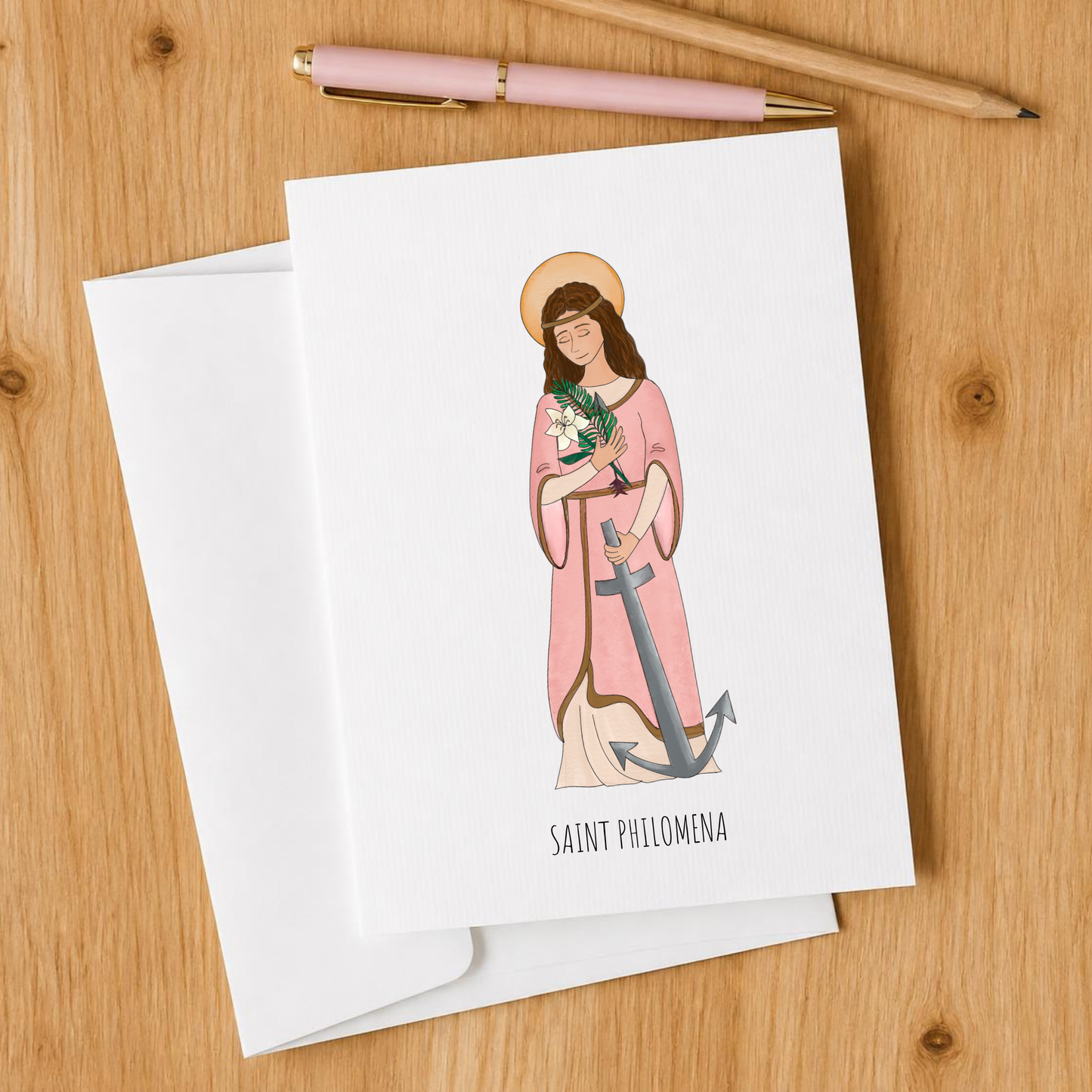 Saint Philomena Blank Notecards Set of 10