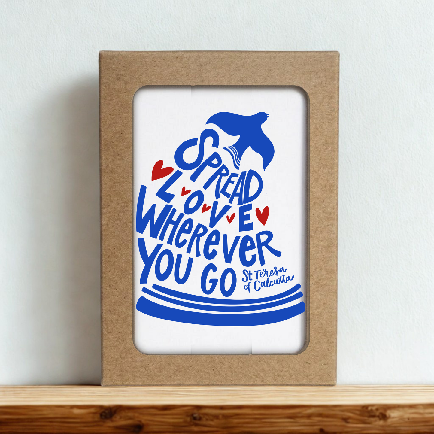 Spread Love Wherever You Go Mother Teresa Blank Notecards Set of 10
