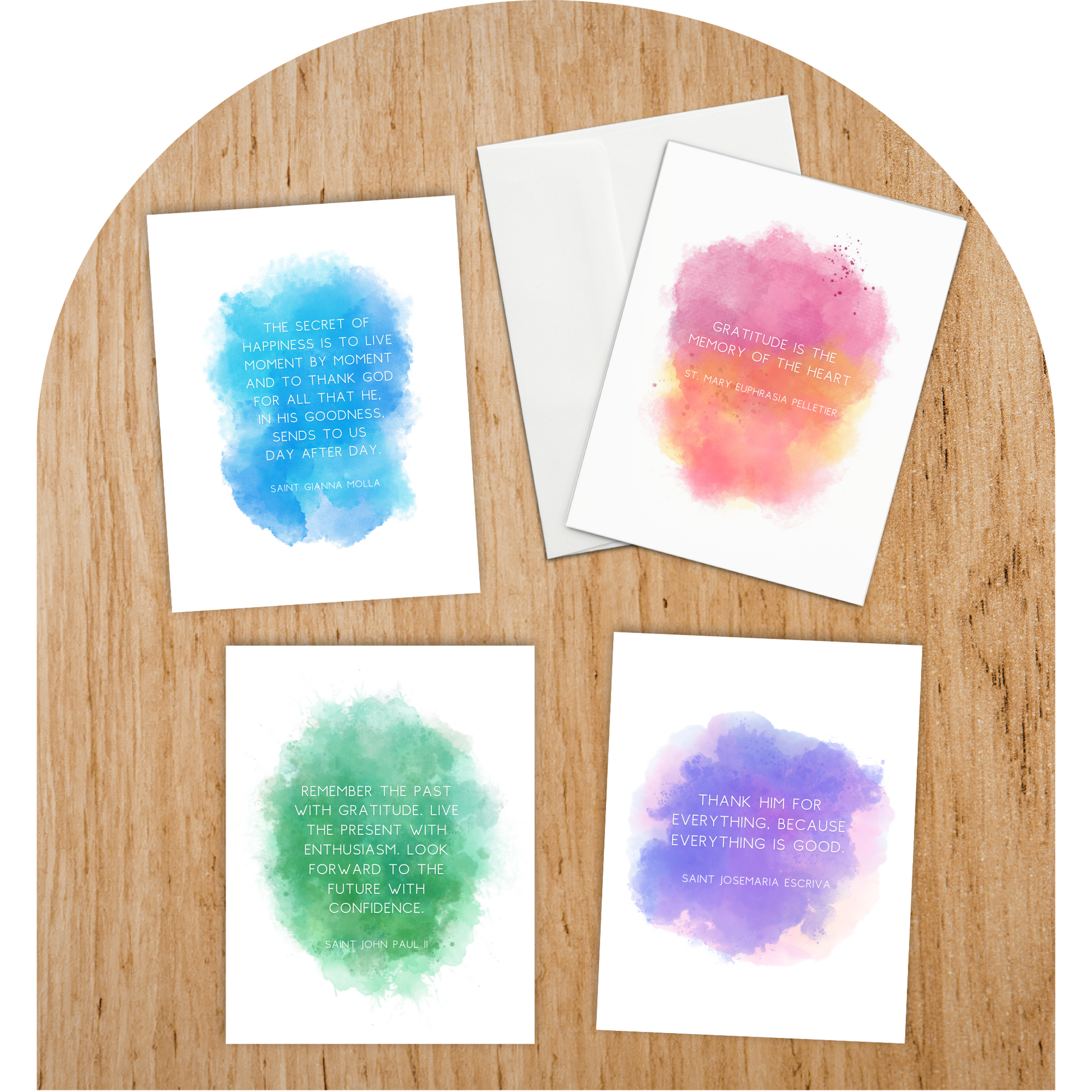 Thank_You_from_the_Saints_Blank_Notecards_-_Set_of_12
