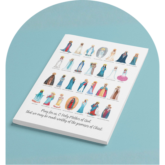 Titles of Mary Devotional Journal Catholic Women