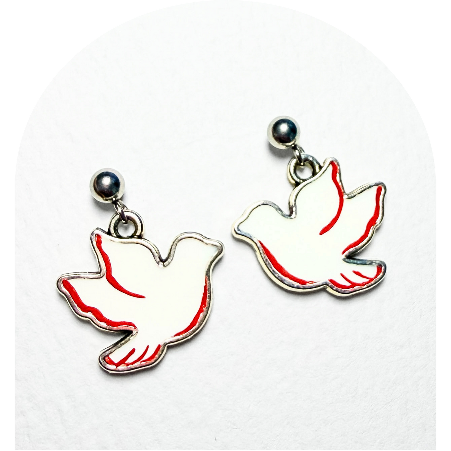 White Red Doves