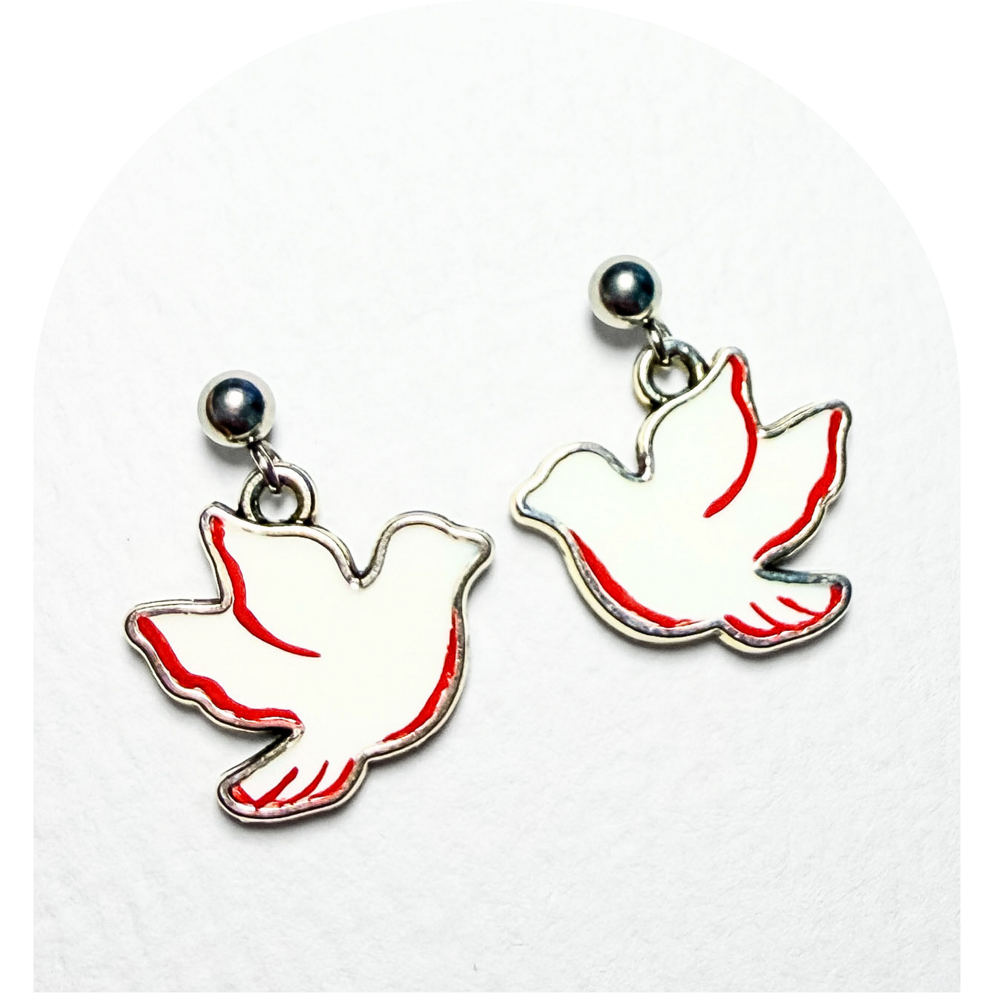 White Red Doves