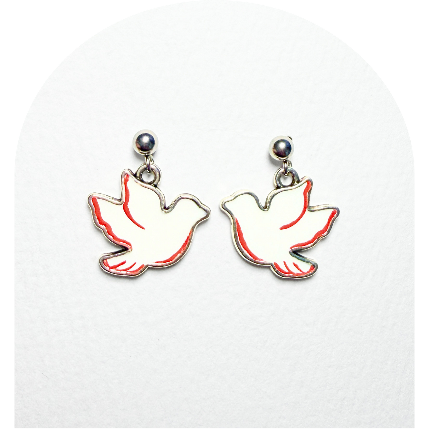 White Red Doves