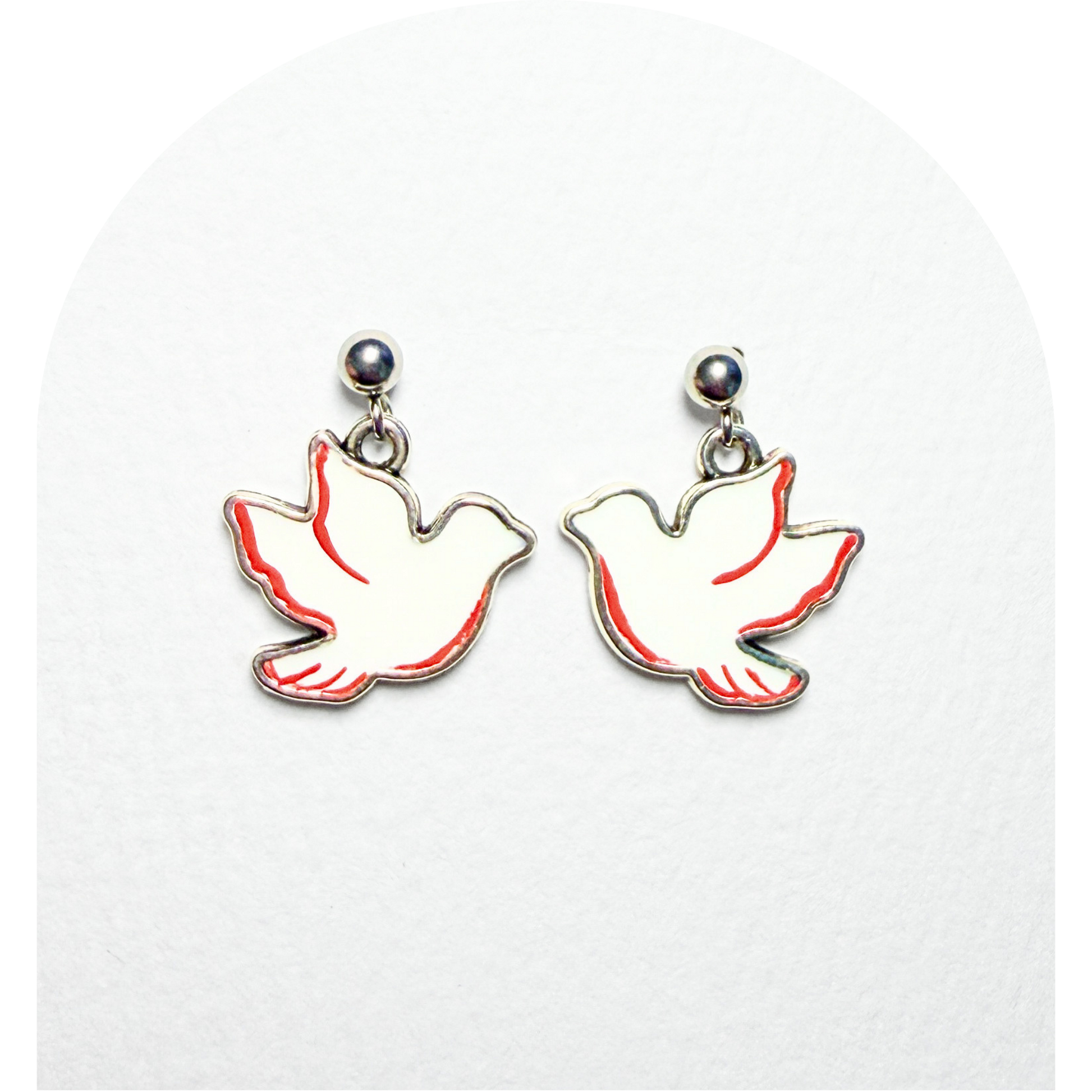White Red Doves