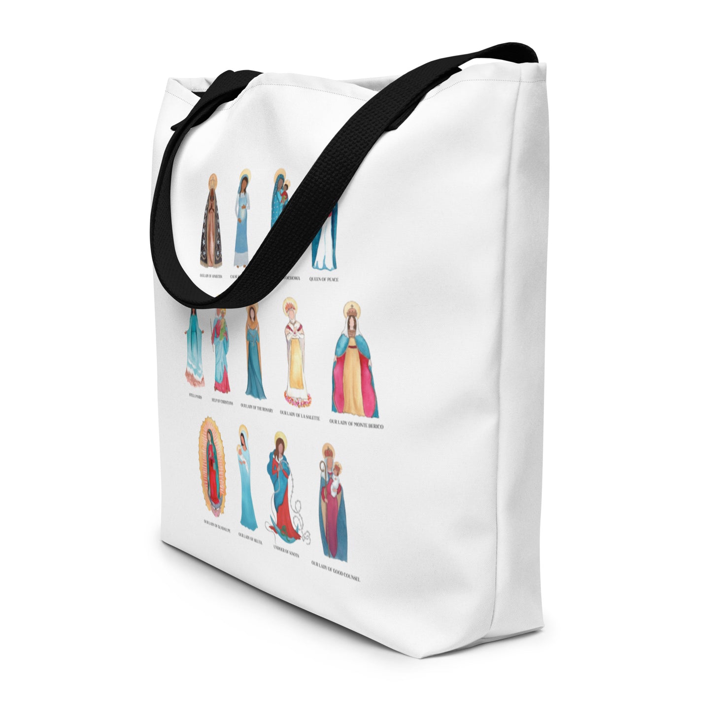 Titles of Mary - All-Over Print Large Tote Bag