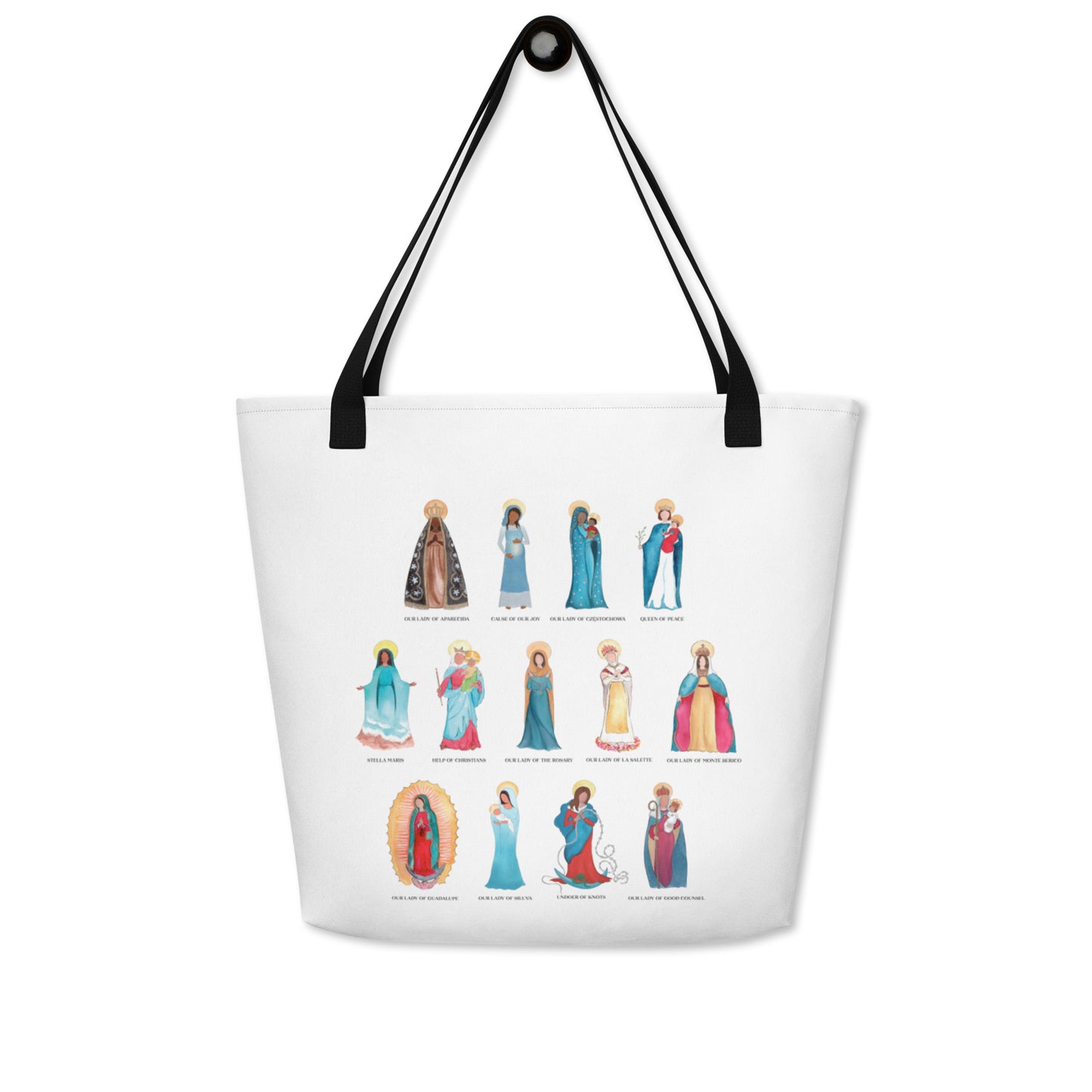 Titles of Mary - All-Over Print Large Tote Bag