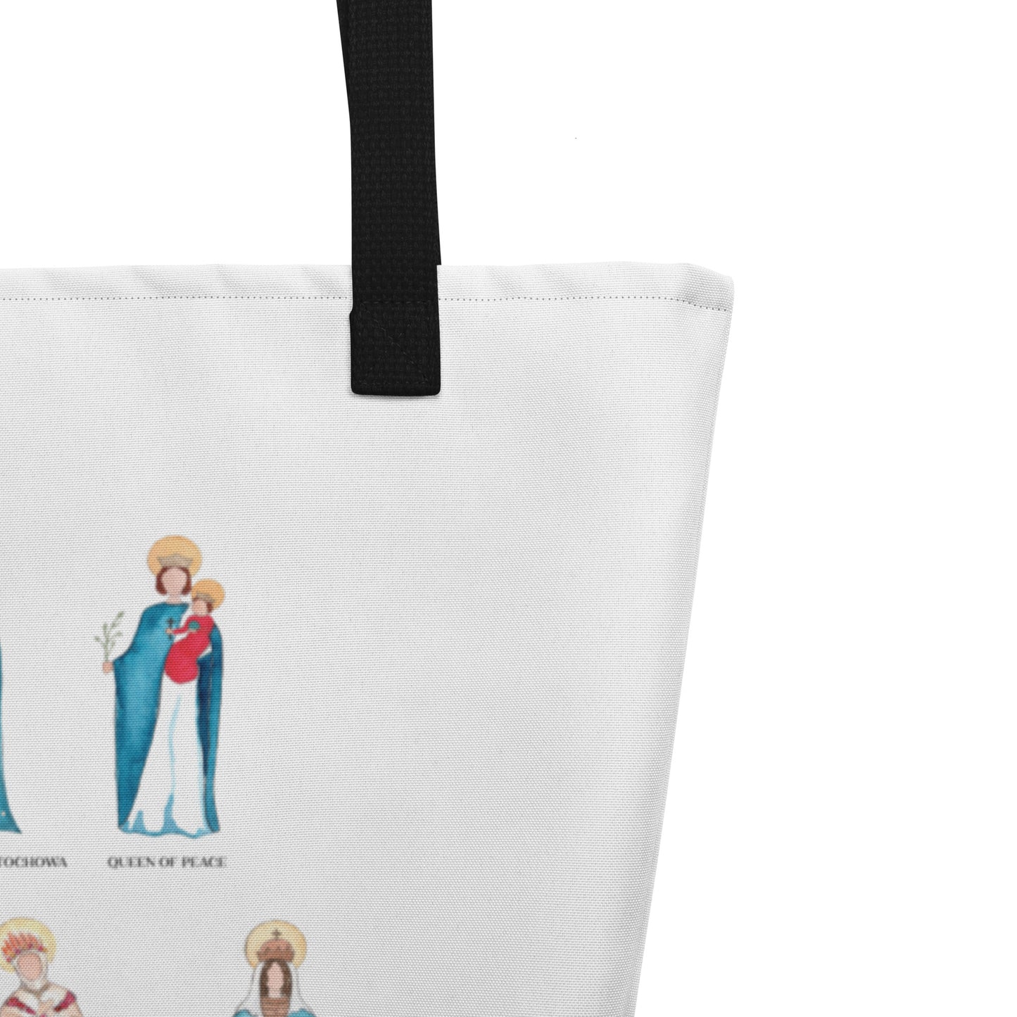 Titles of Mary - All-Over Print Large Tote Bag