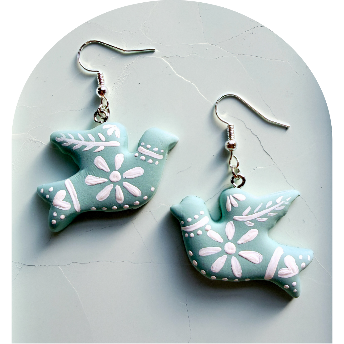 folk art pastel doves