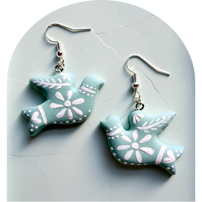 folk art pastel doves