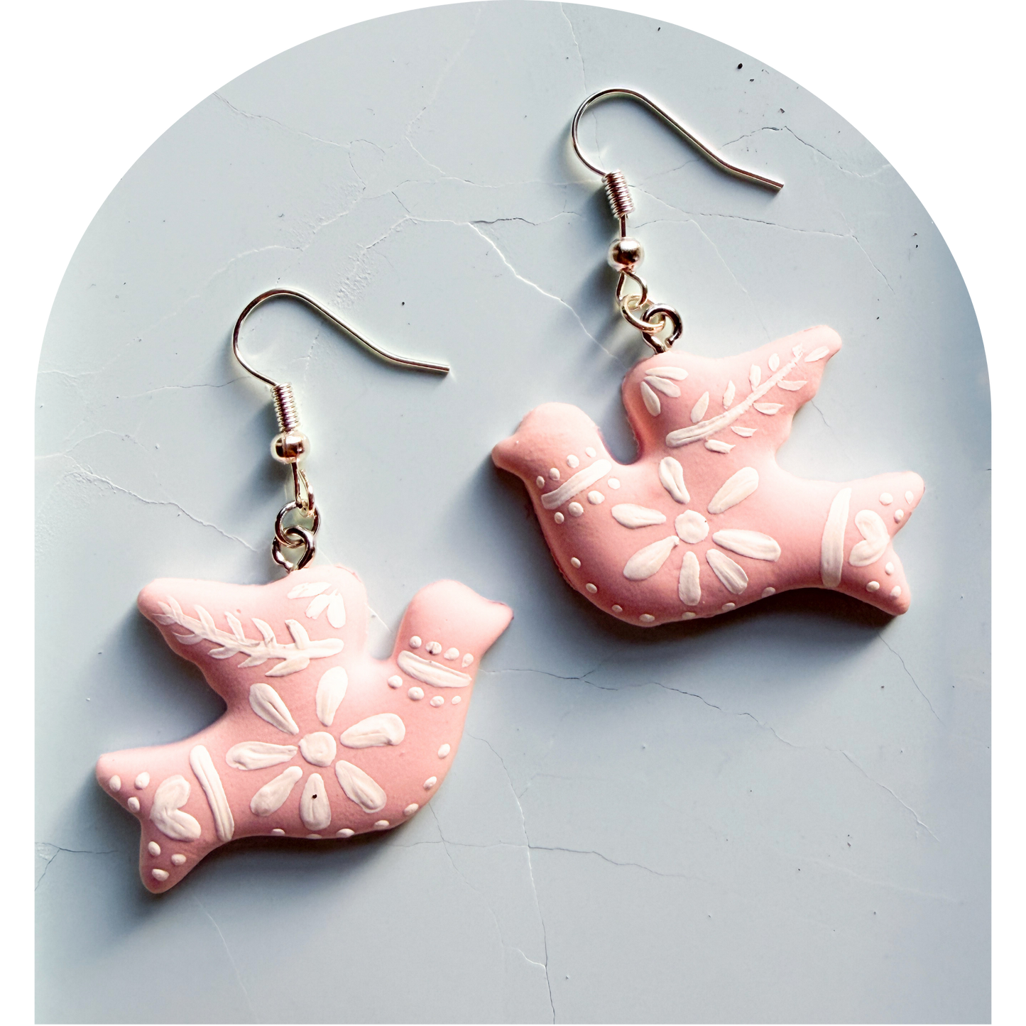 folk art pastel doves