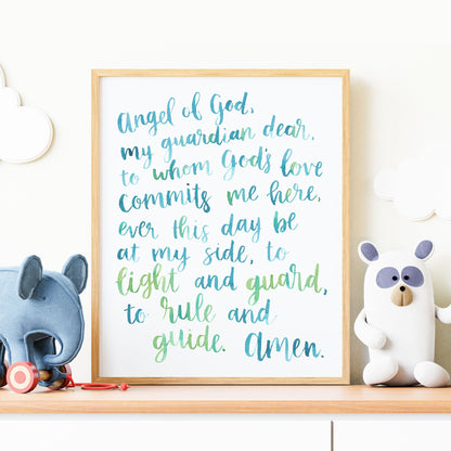 Angel of God Watercolor Print